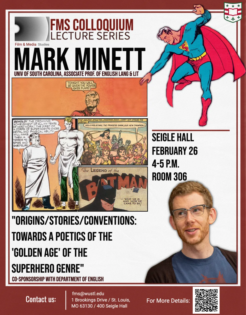 FMS Colloquium Lecture Series: Mark Minett 